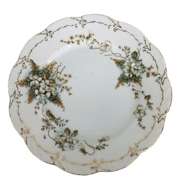 5 Crown Imperial Salad Plates Made Bavaria Germany Floral 7 3/4” CIM18 Porcelain - Picture 2 of 12